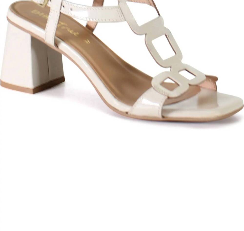 NEW DIBA TRUE women's begonia nia sandal in ivory patent